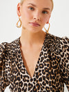Kurzes Kleid mit Animal-Print - Tempel Hamburg