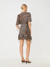 Kurzes Kleid mit Animal-Print - Tempel Hamburg
