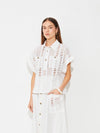 Bluse mit Lochstickerei - Tempel Hamburg