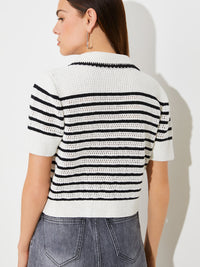 Gestricktes Polo-Shirt - Tempel Hamburg