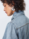 Leichte Denim Bluse Laos - Tempel Hamburg
