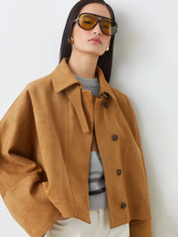 Kurze Jacke aus ECO - Wildleder - Tempel Hamburg