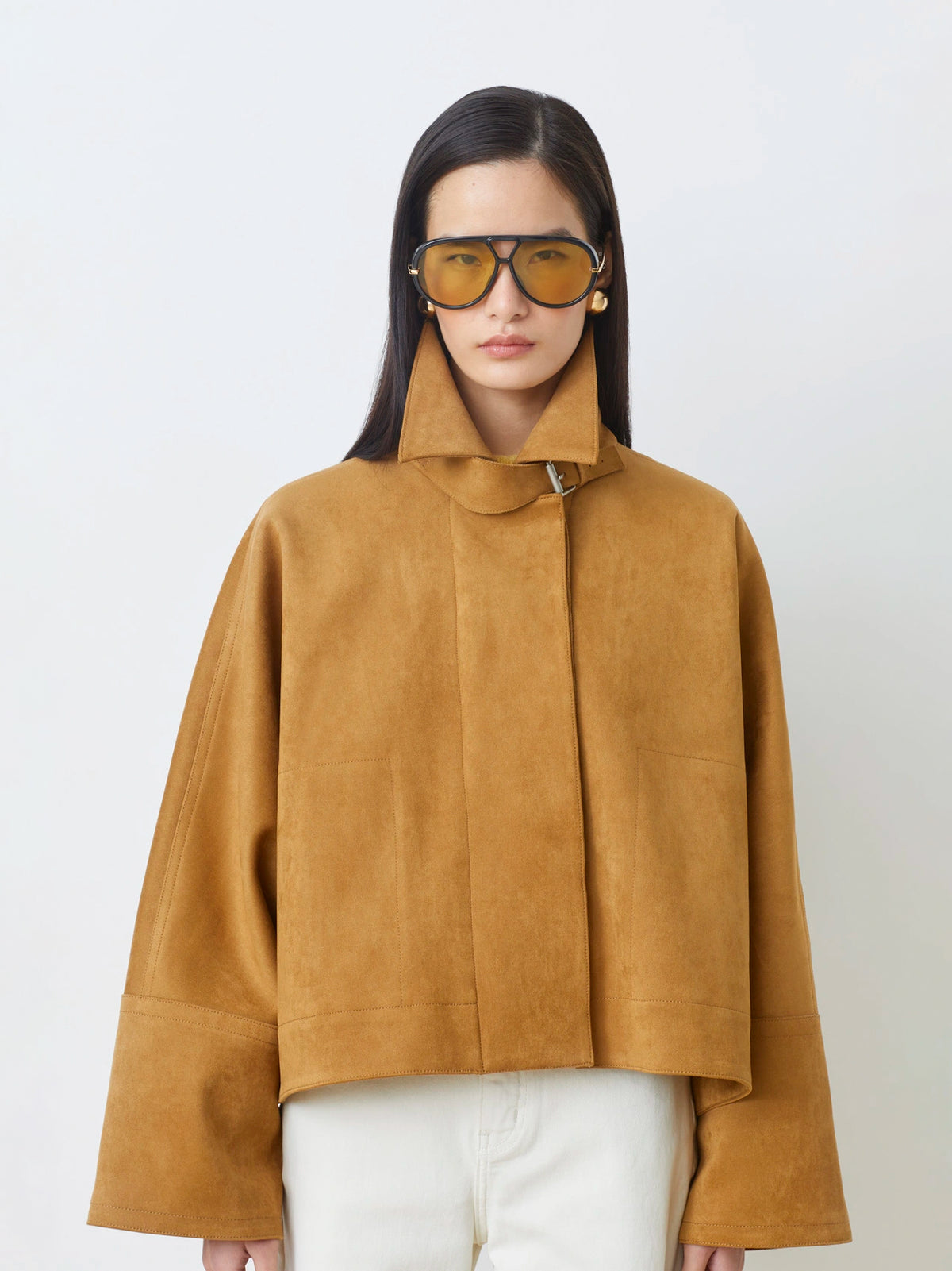 Kurze Jacke aus ECO - Wildleder - Tempel Hamburg