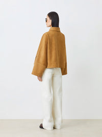 Kurze Jacke aus ECO - Wildleder - Tempel Hamburg