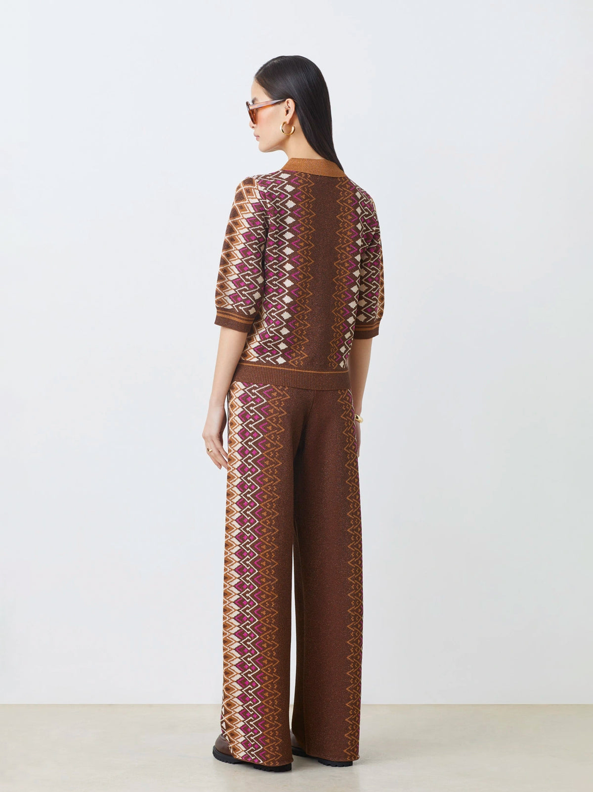 Lurex-Jacquard Hose - Tempel Hamburg