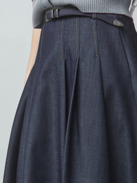 Midi-Jeansrock