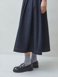 Midi-Jeansrock