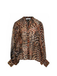 Bluse mit Animal-Print - Tempel Hamburg