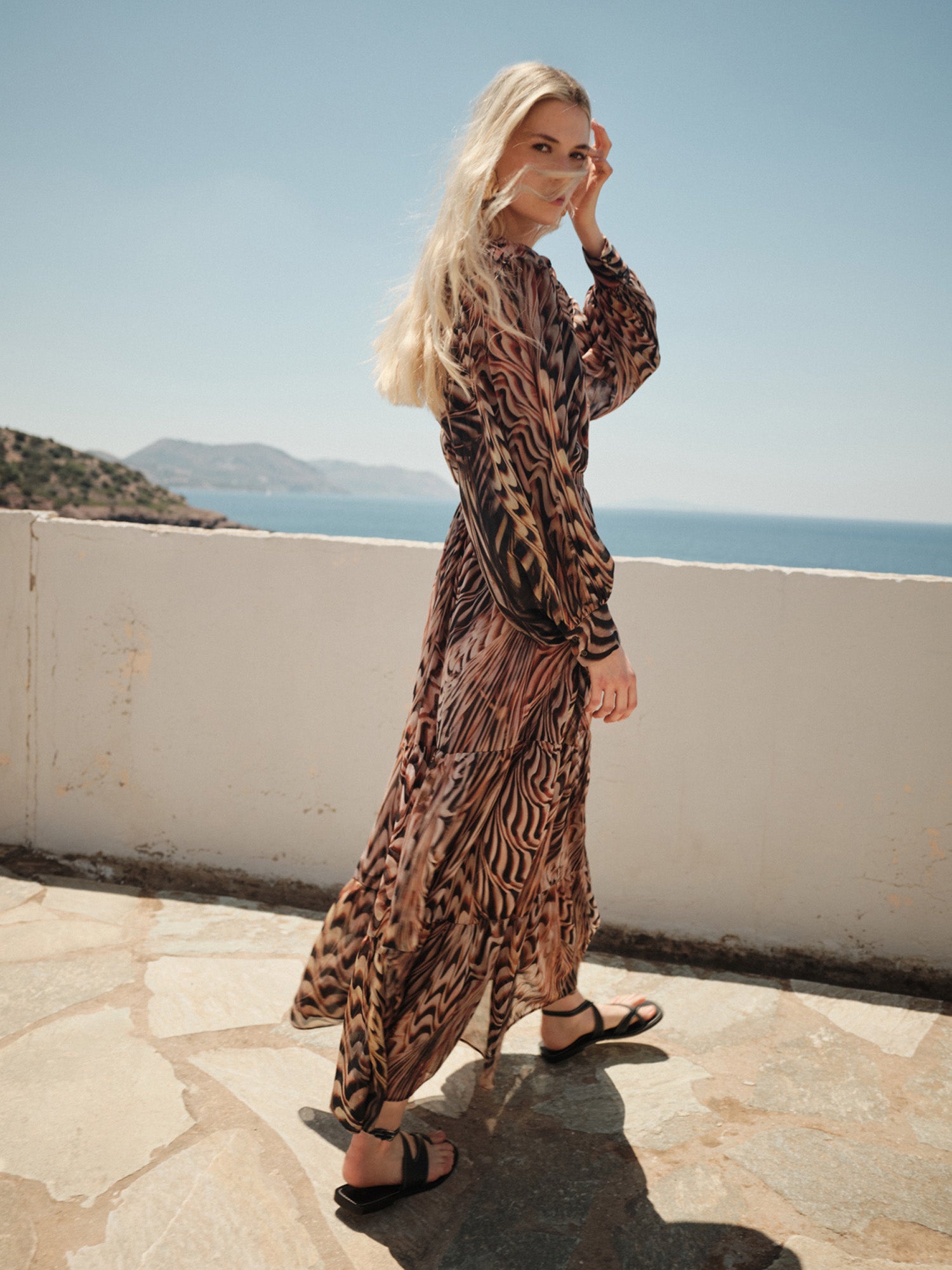 Bluse mit Animal-Print - Tempel Hamburg