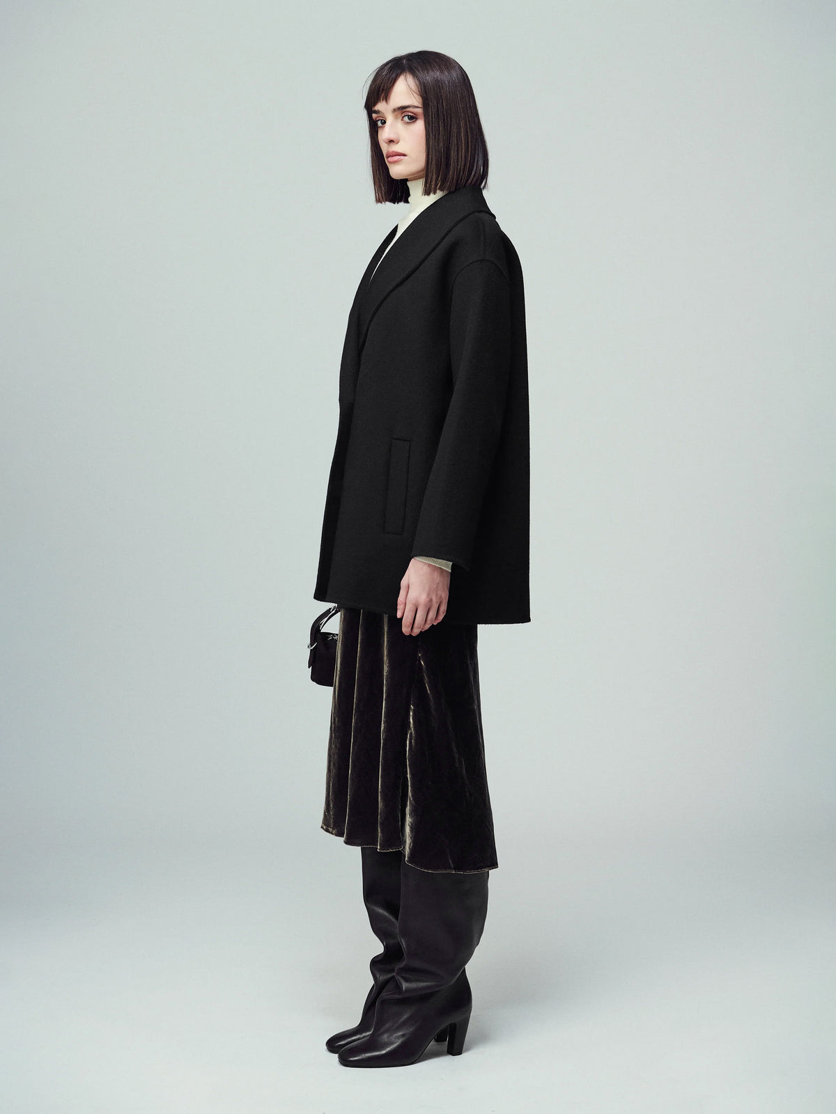 Brooklyn oversize Jacke in schwarz