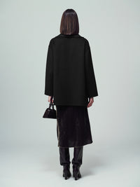 Brooklyn oversize Jacke in schwarz - Tempel Hamburg