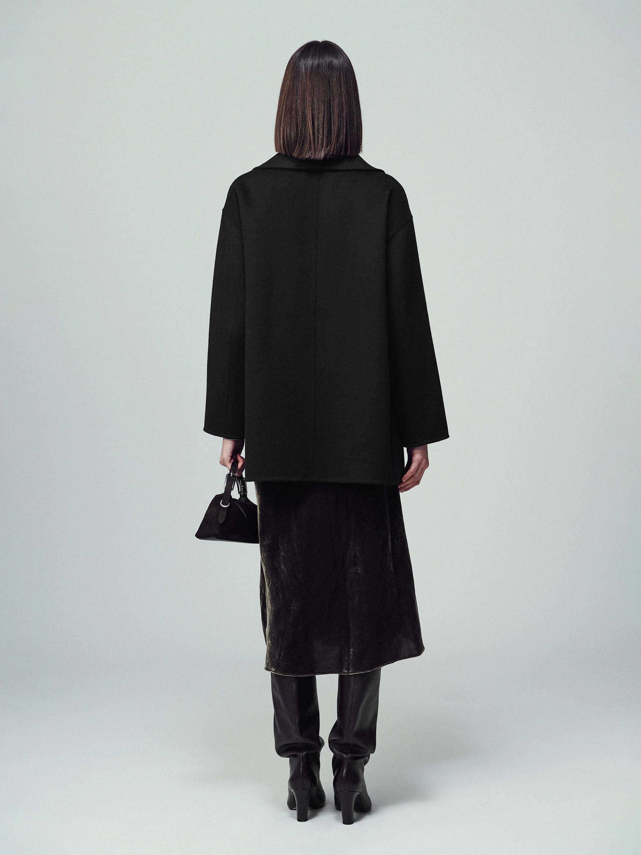 Brooklyn oversize Jacke in schwarz - Tempel Hamburg