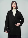 Brooklyn oversize Jacke in schwarz - Tempel Hamburg
