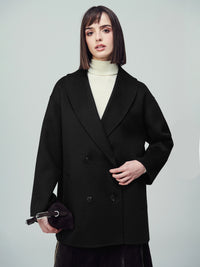 Brooklyn oversize Jacke in schwarz - Tempel Hamburg