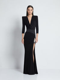 Abendkleid mit skulpturaler Silhouette - Tempel Hamburg