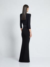 Abendkleid mit skulpturaler Silhouette - Tempel Hamburg