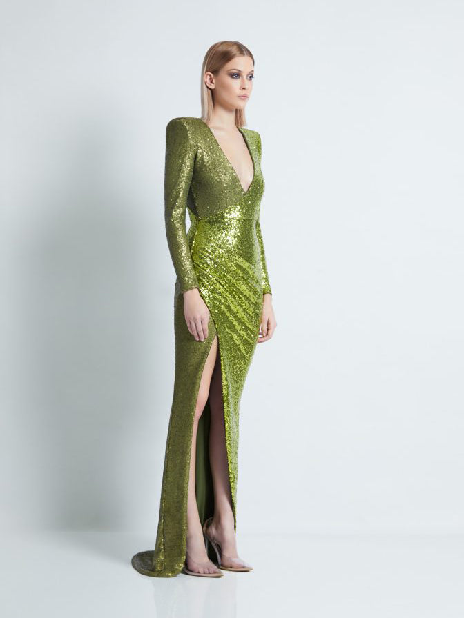 Abendkleid aus Pailletten - Tempel Hamburg