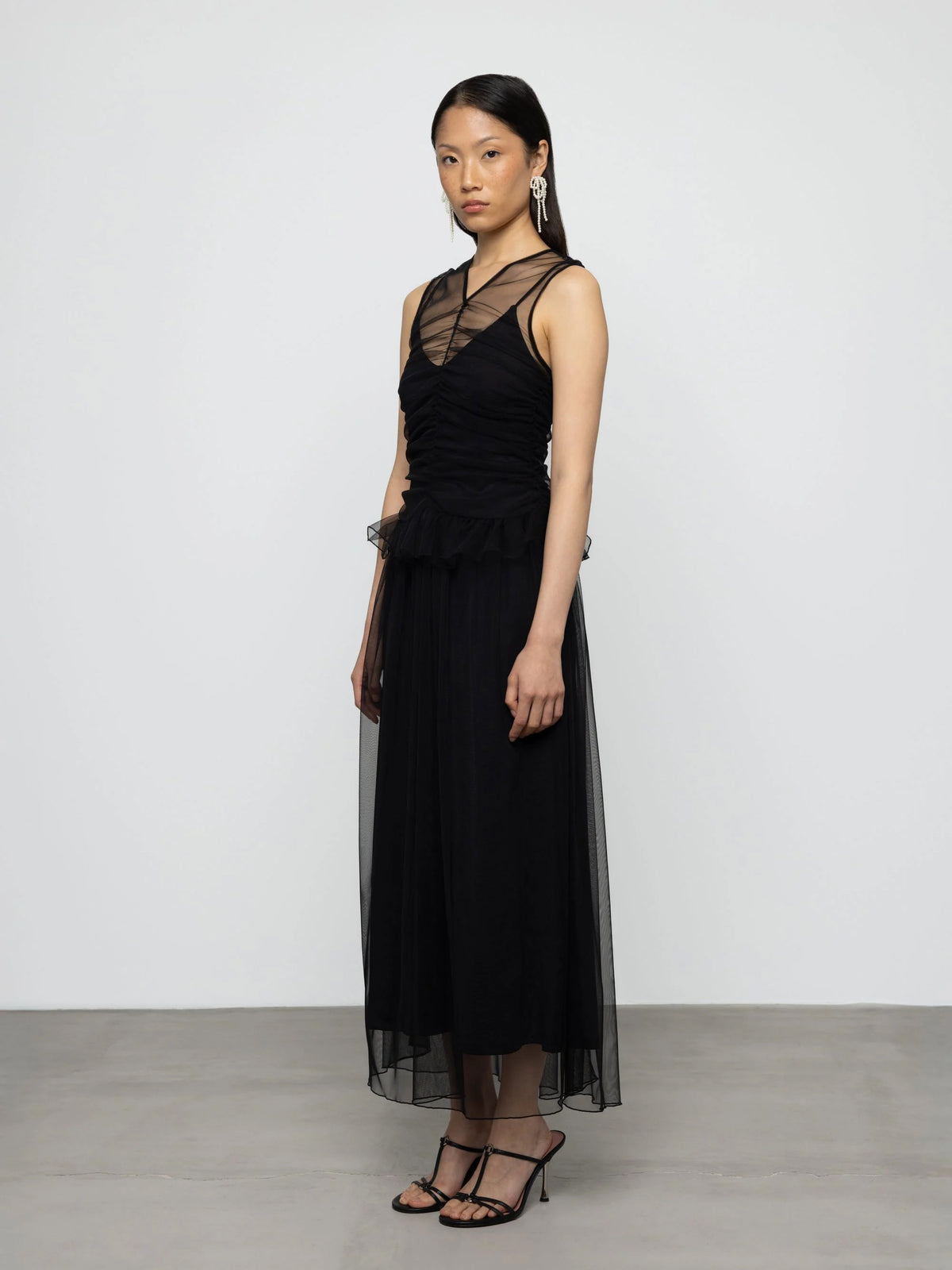 Gerafftes Tüll-Kleid - Tempel Hamburg