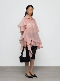 Oversized Rüschen-Hemd - Tempel Hamburg