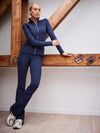 Celine Flared Legging in blau