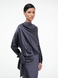 Abendkleid aus Seide in nocturne