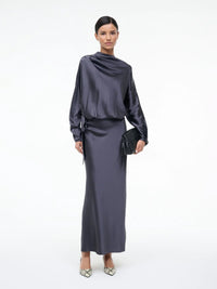 Abendkleid aus Seide in nocturne