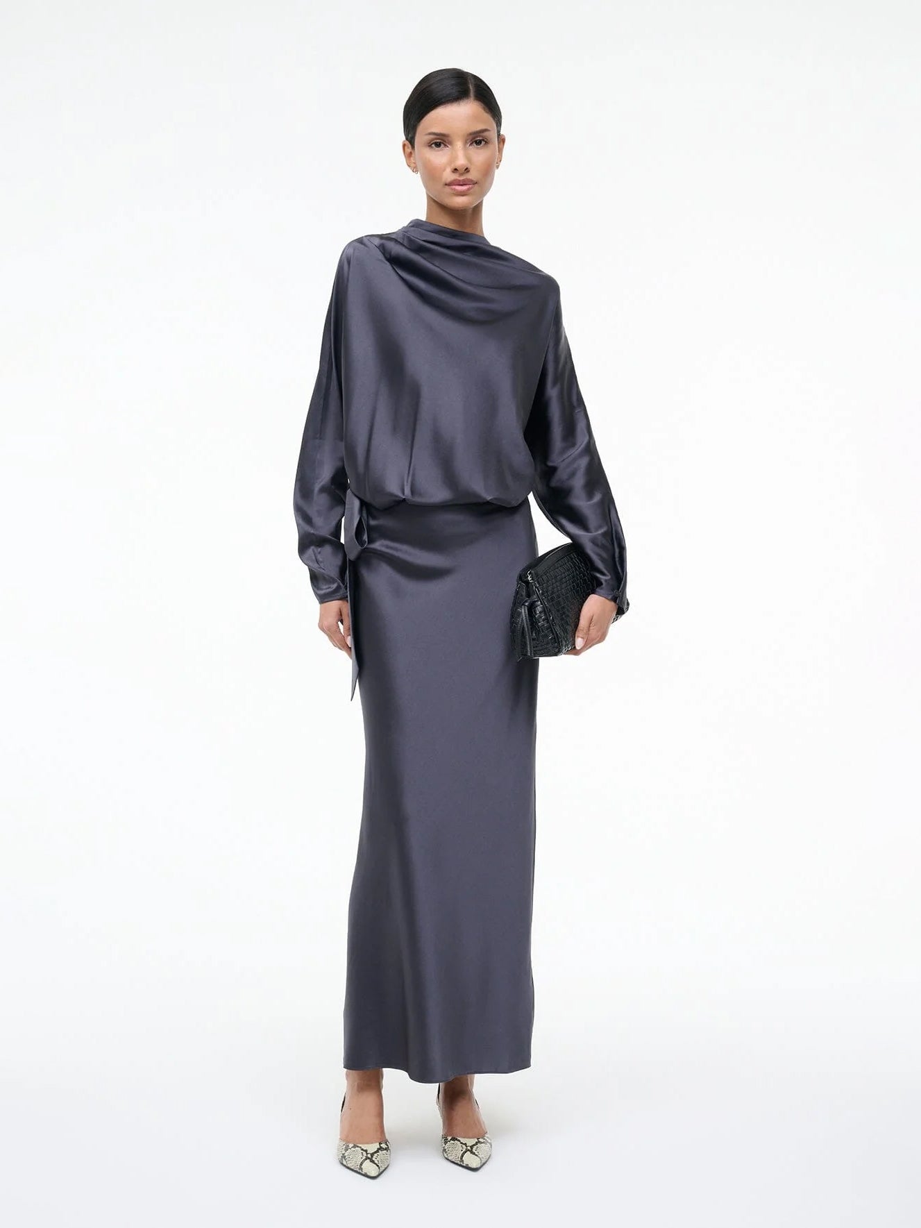 Abendkleid aus Seide in nocturne