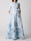 Metallic-Jacquard Hemd-Blusenkleid - Tempel Hamburg