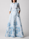 Metallic-Jacquard Hemd-Blusenkleid - Tempel Hamburg
