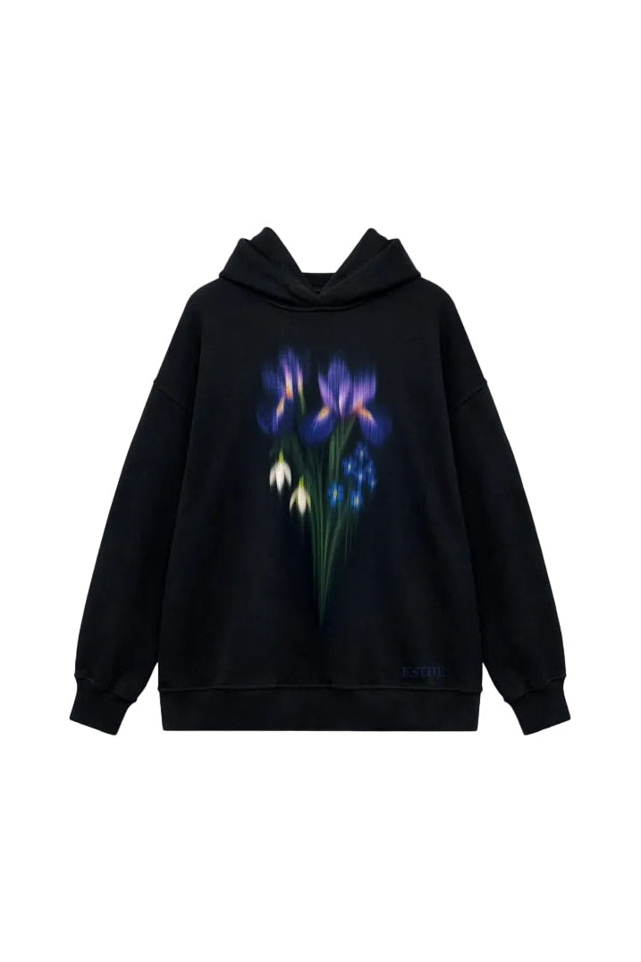 Hoodie mit Iris Bouquet - Tempel Hamburg