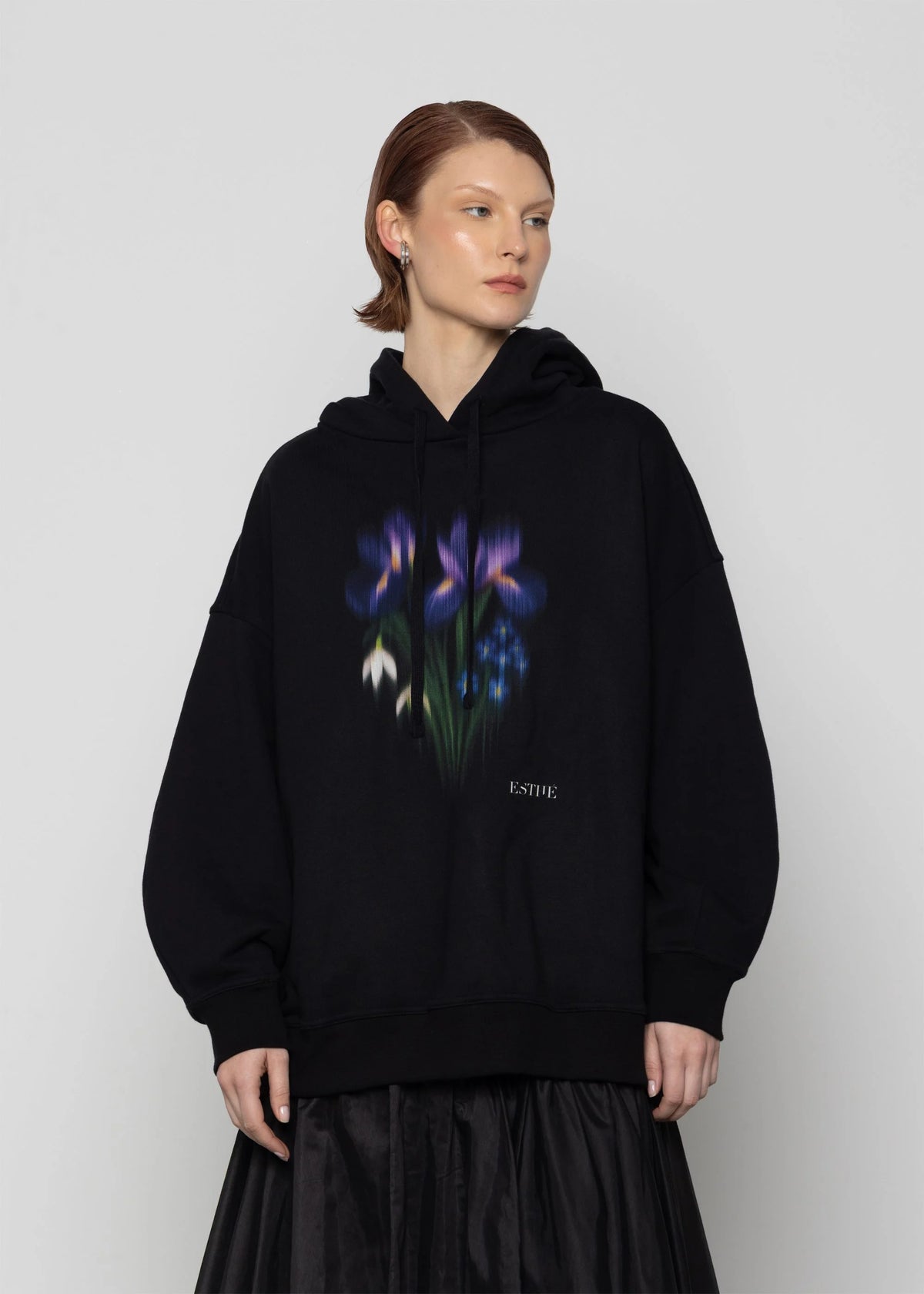 Hoodie mit Iris Bouquet - Tempel Hamburg