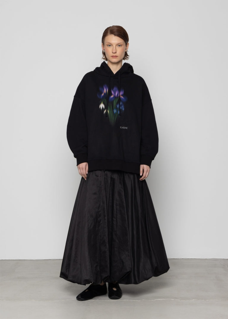 Hoodie mit Iris Bouquet - Tempel Hamburg