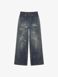 Mit Jeans-Look gesprintete Hose