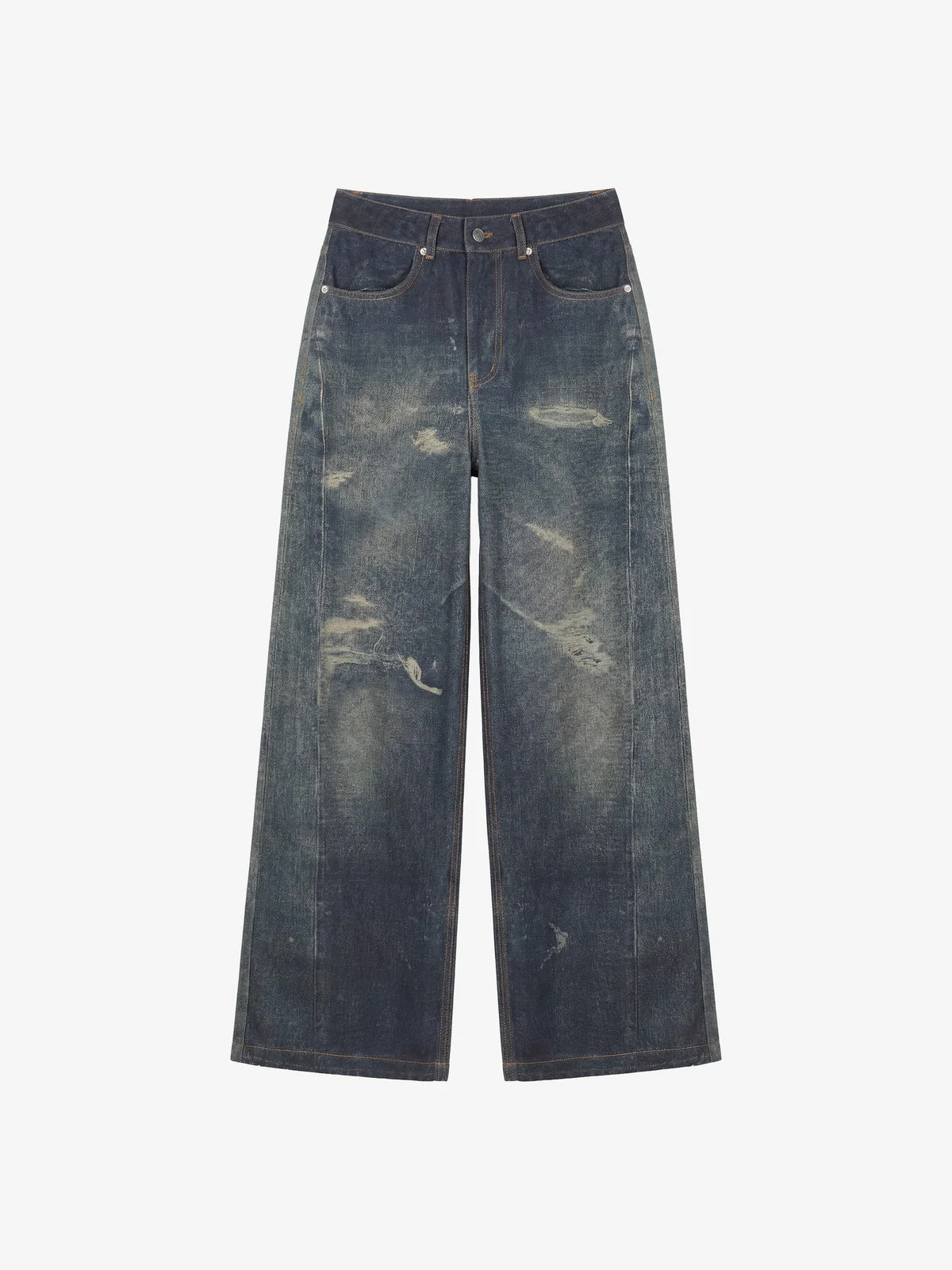 Mit Jeans-Look gesprintete Hose