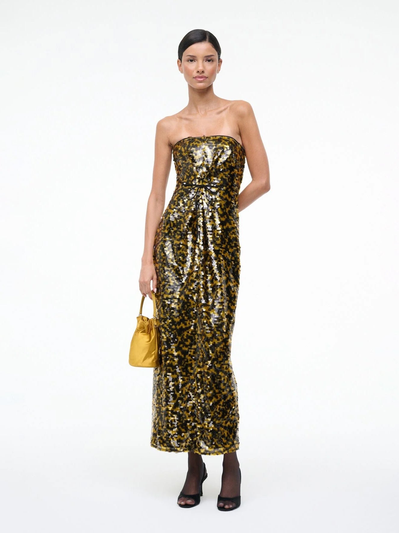 CECE Kleid Kurkuma Schwarz