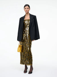 CECE Kleid Kurkuma Schwarz