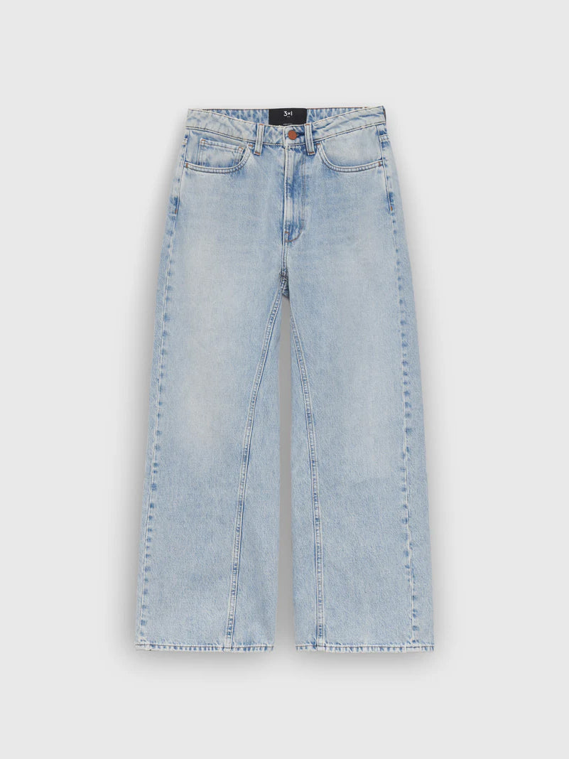 AIMETL verkürzte Jeans in Arktisch Blau - Tempel Hamburg