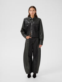 Barrel-Jeans in black