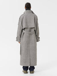 Oversize Mantel mit Pipita-Muster