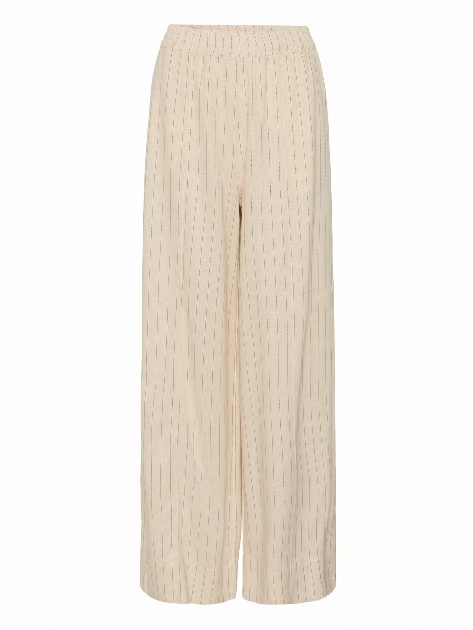 Viskose-Leinen Marlene Hose mit Nadelstreifen - Tempel Hamburg