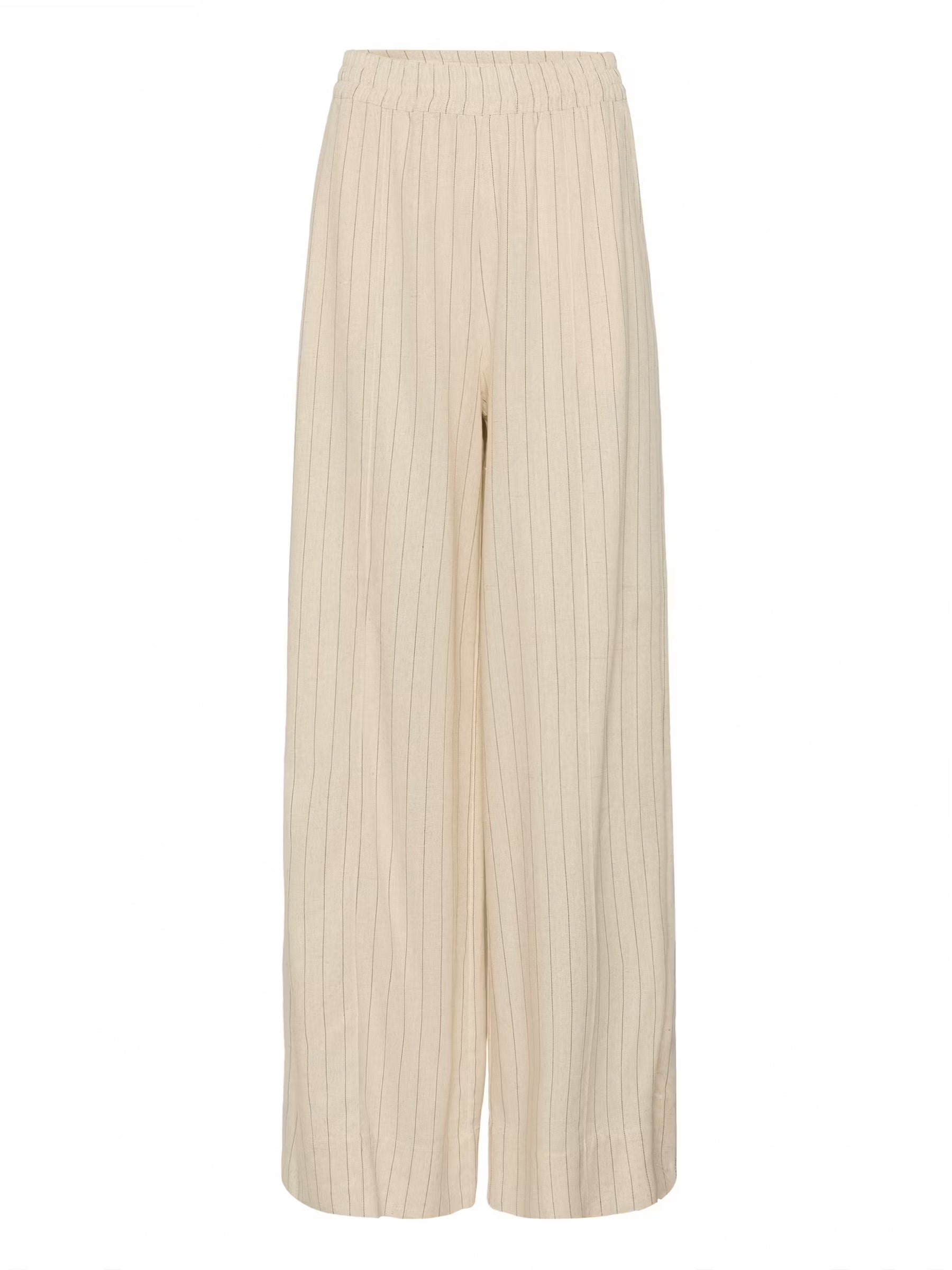 Viskose-Leinen Marlene Hose mit Nadelstreifen - Tempel Hamburg