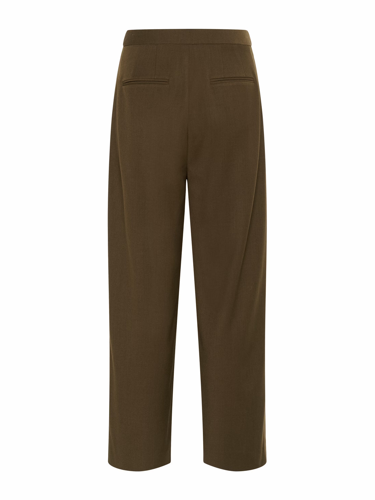 Bundfaltenhose in Dark Beech