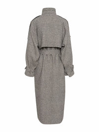Oversize Mantel mit Pipita-Muster