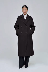 Mantel in Seal Grey und Dark Navy