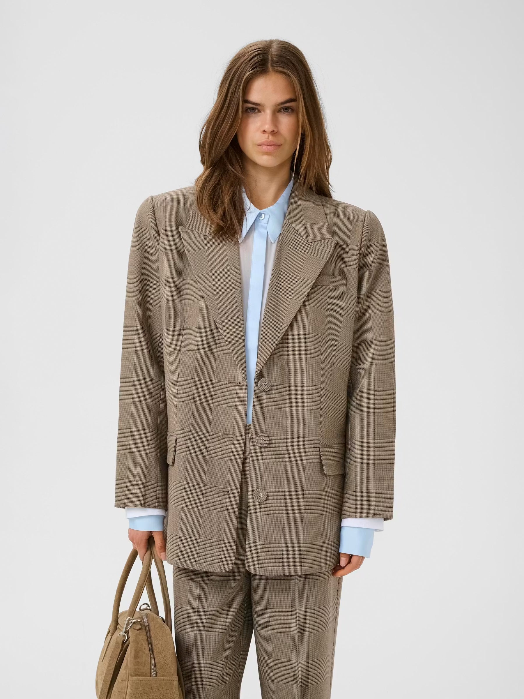 EvaldiTL Balzer Pale Khaki Check - Tempel Hamburg