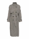Oversize Mantel mit Pipita-Muster