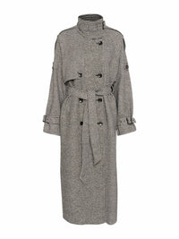 Oversize Mantel mit Pipita-Muster