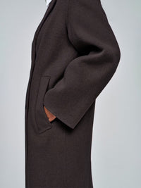Mantel in Seal Grey und Dark Navy