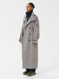 Oversize Mantel mit Pipita-Muster