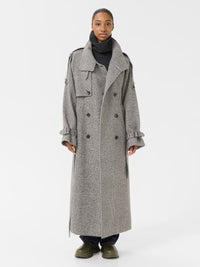 Oversize Mantel mit Pipita-Muster
